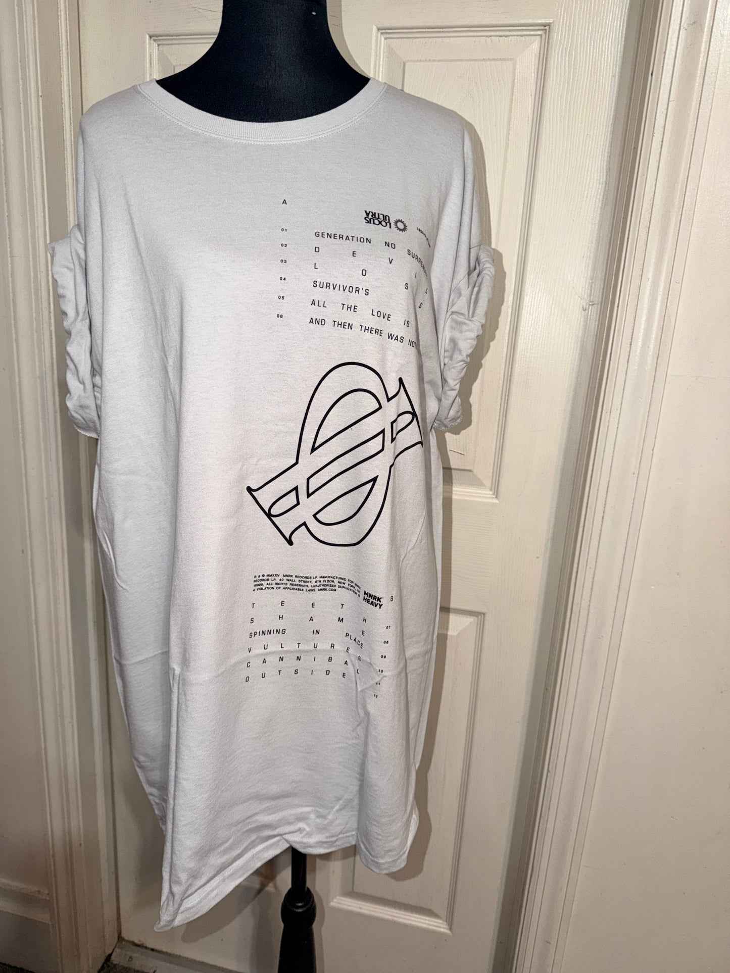 Underoath Double Sided Oversized Distressed Tee