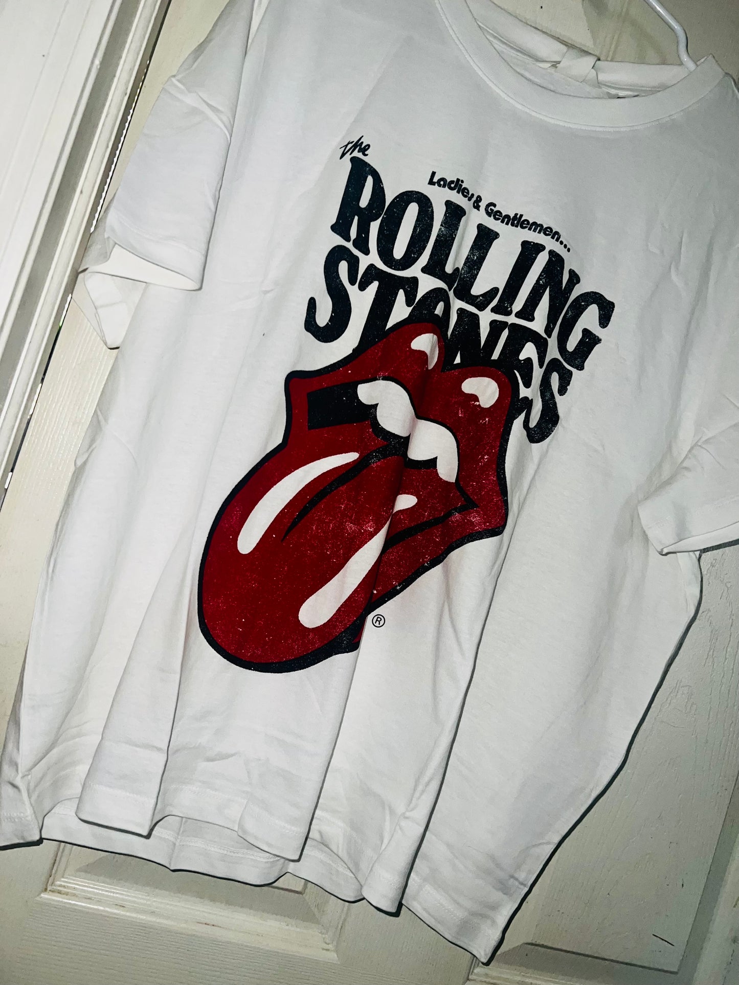 The Rolling Stones White Oversized Tee