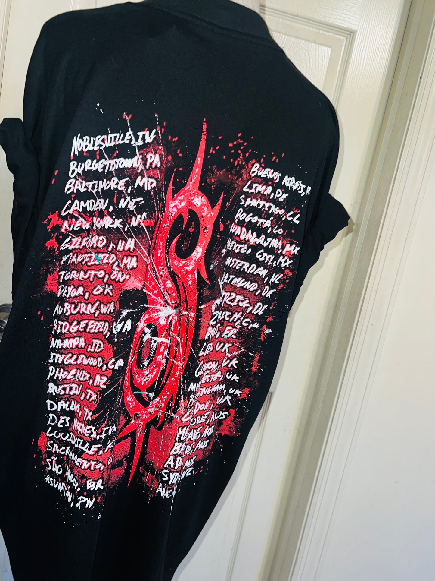 Slipknot Double Sided Oversized Distressed Tee