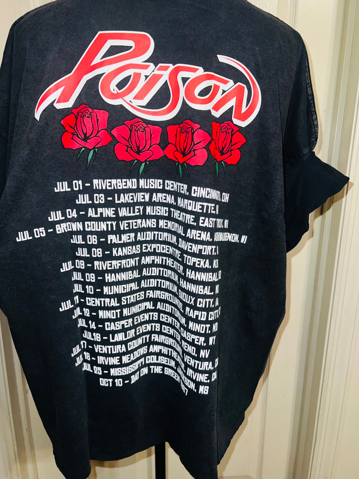 Poison Double Sided Oversized Distressed Tee