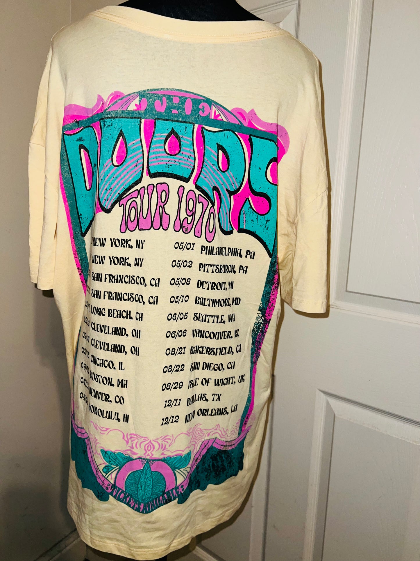 The Doors Double Sided Oversized Distressed Tee