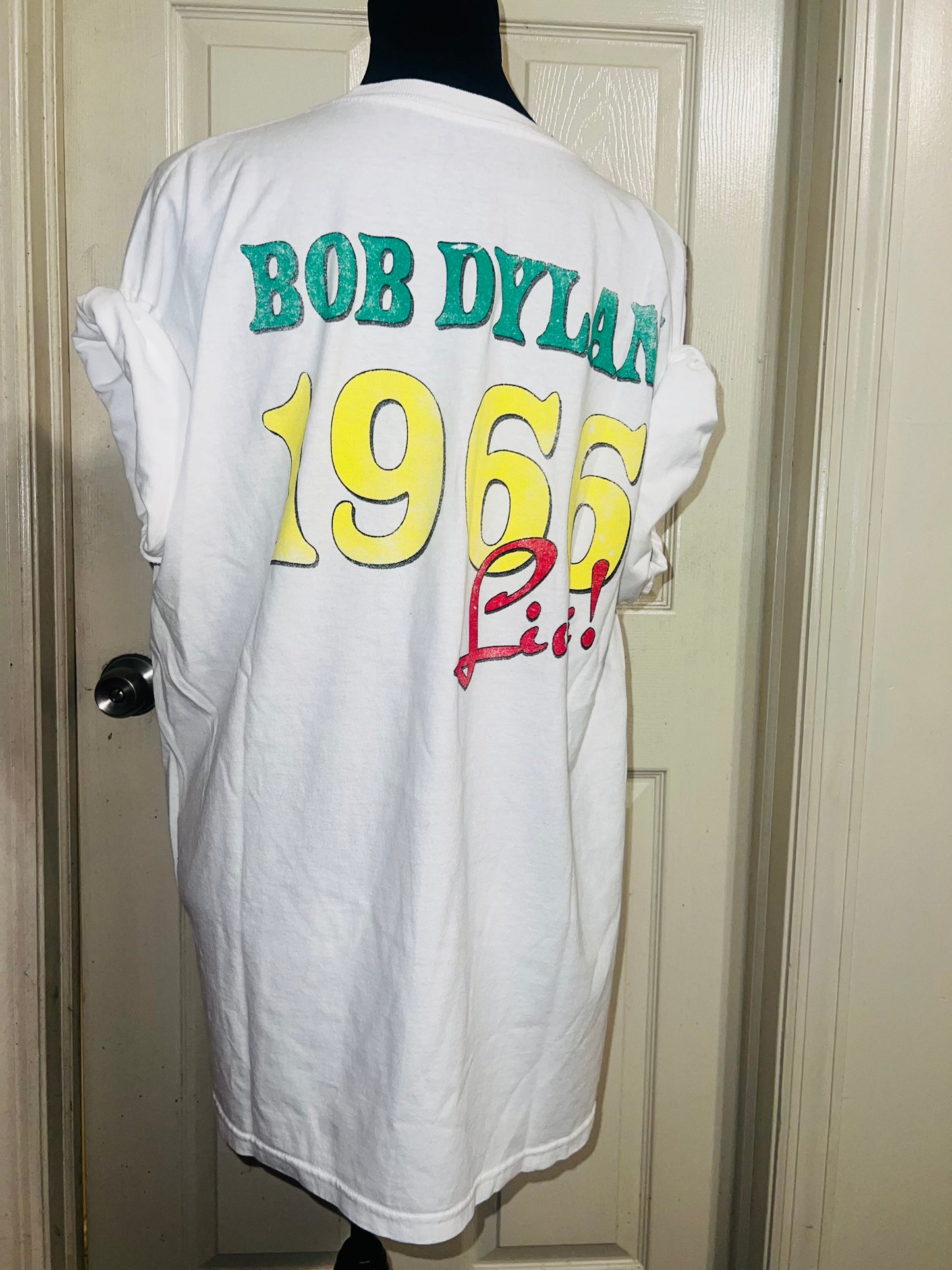 Bob Dylan Double Sided Oversized Distressed Tee