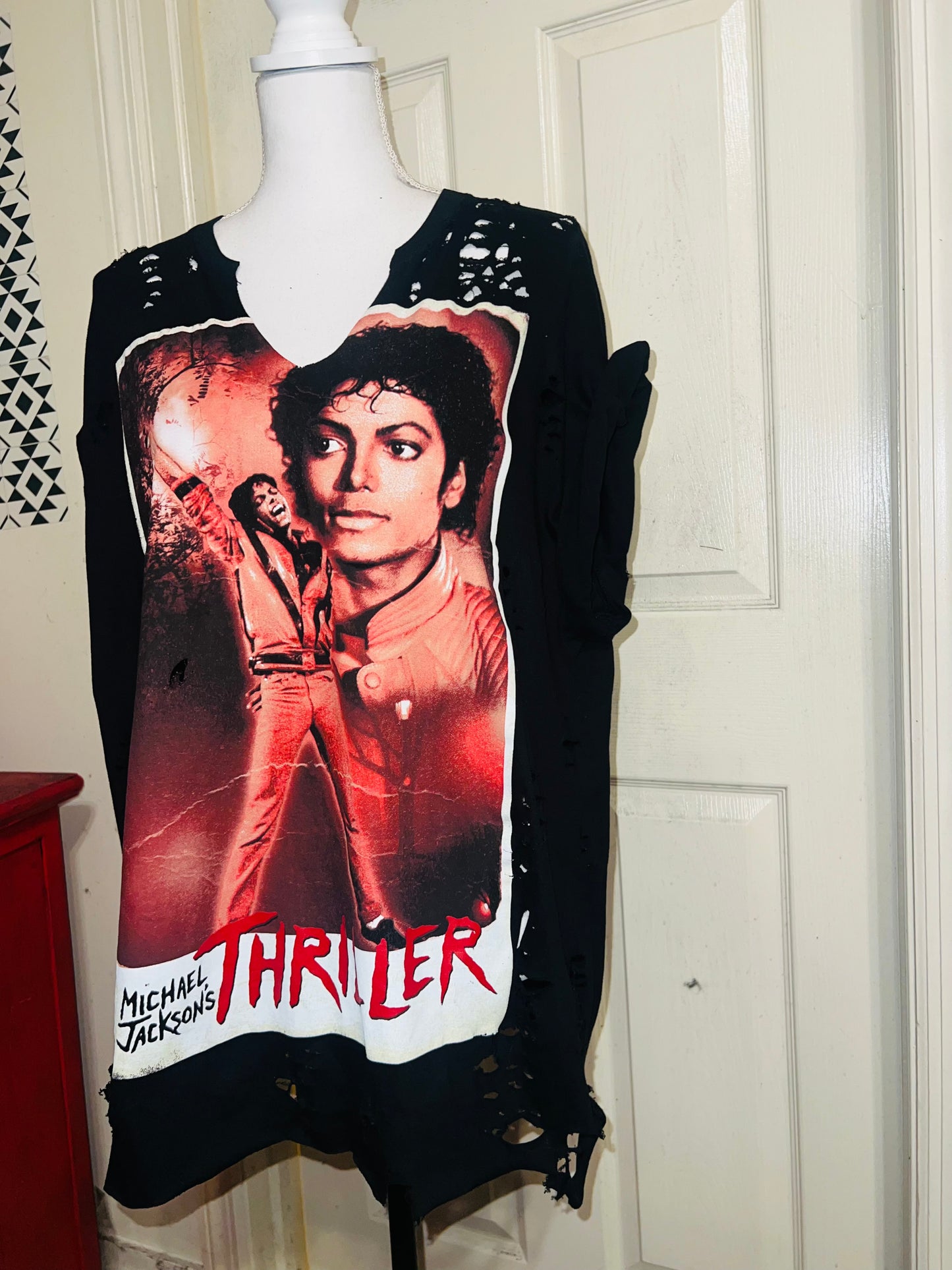 Michael Jackson Thriller Distressed Tee