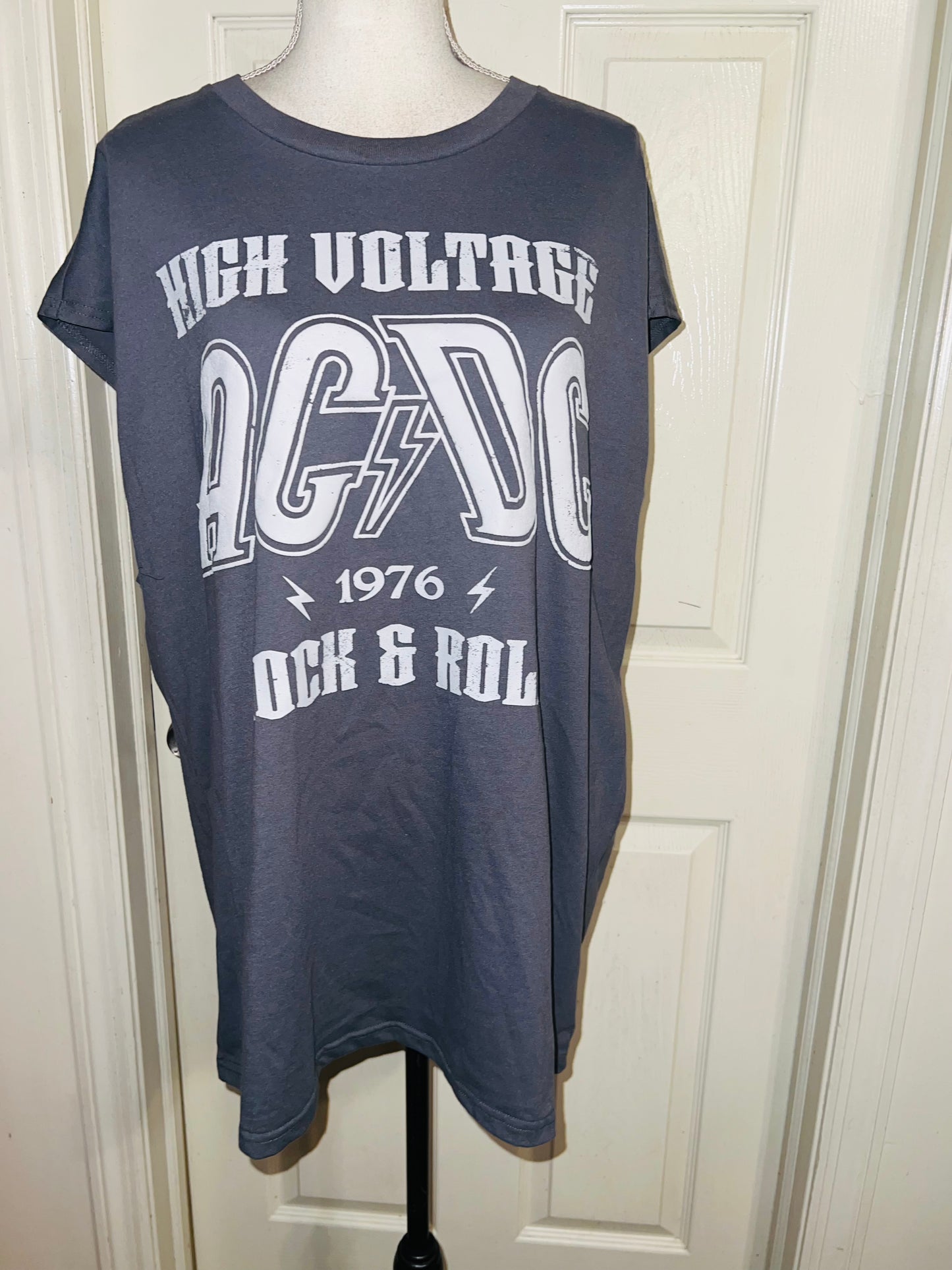 AC/DV Double Sided Oversized Distressed Tank