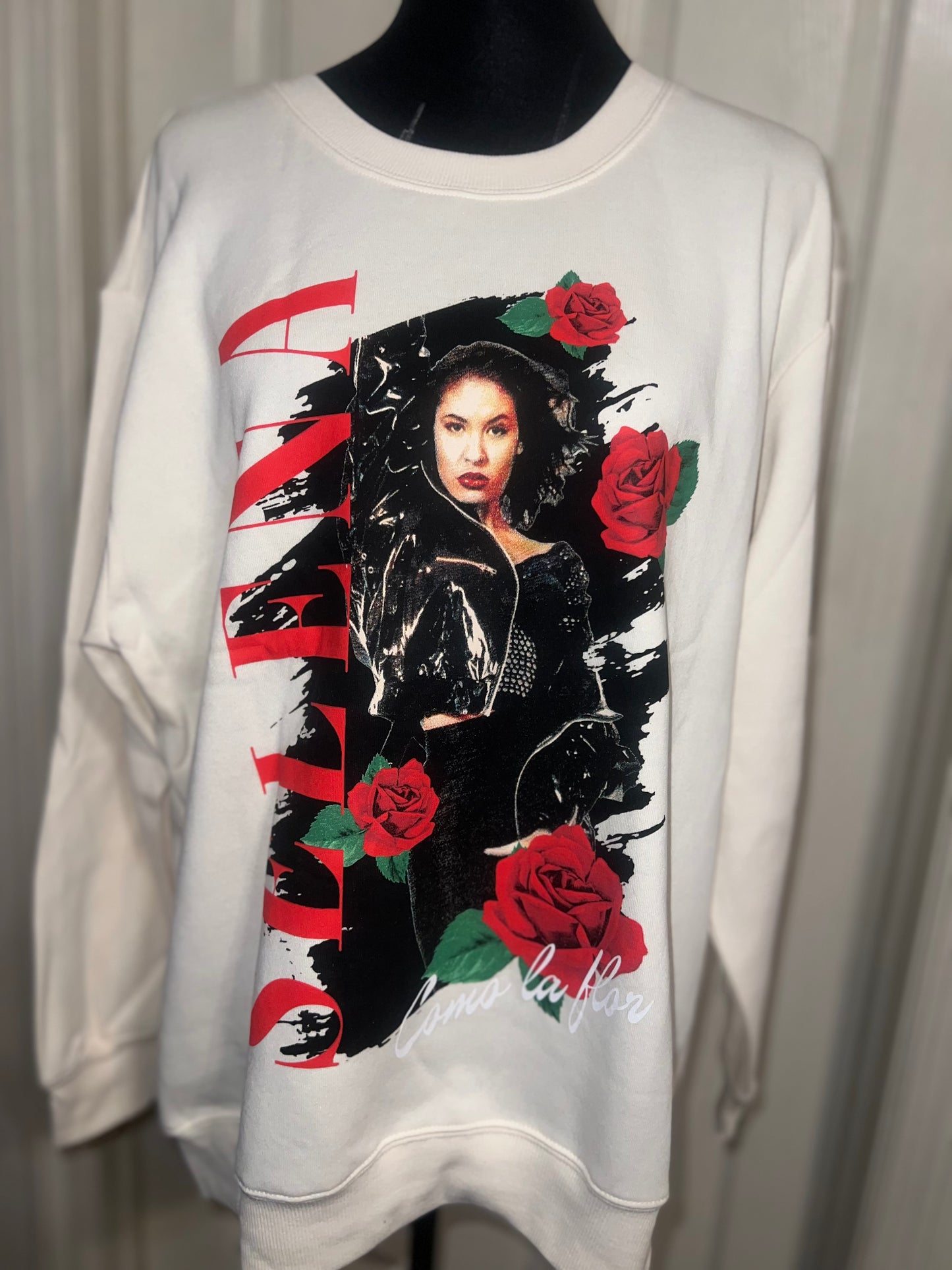 Selena Oversized Distressed Sweatshirt