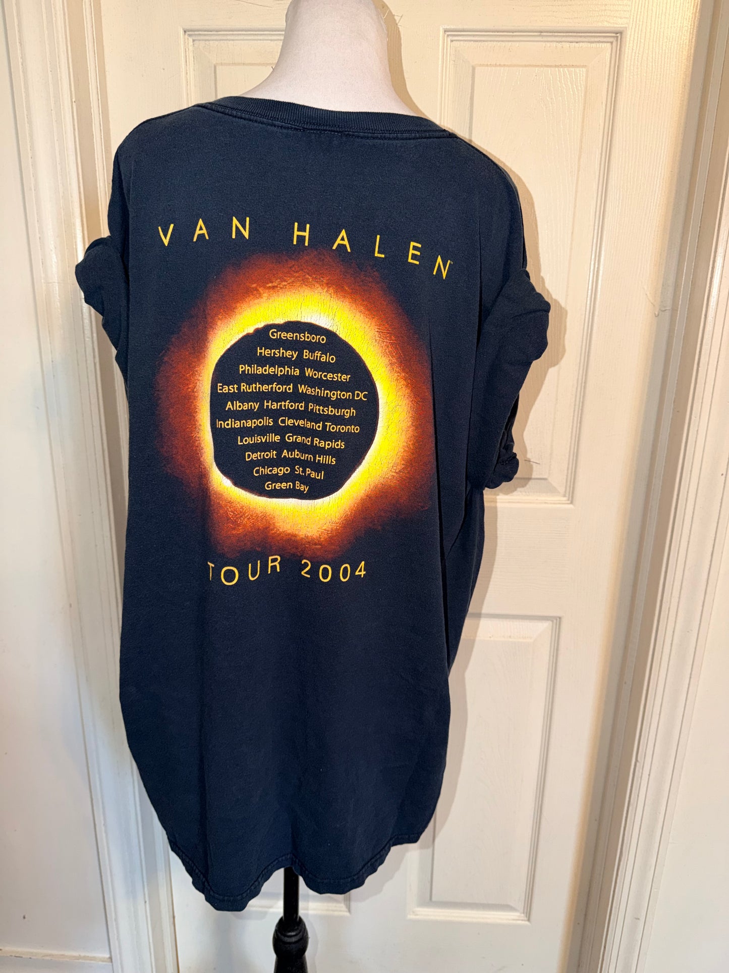 Van Halen Vintage Double Sided Oversized Distressed Tee