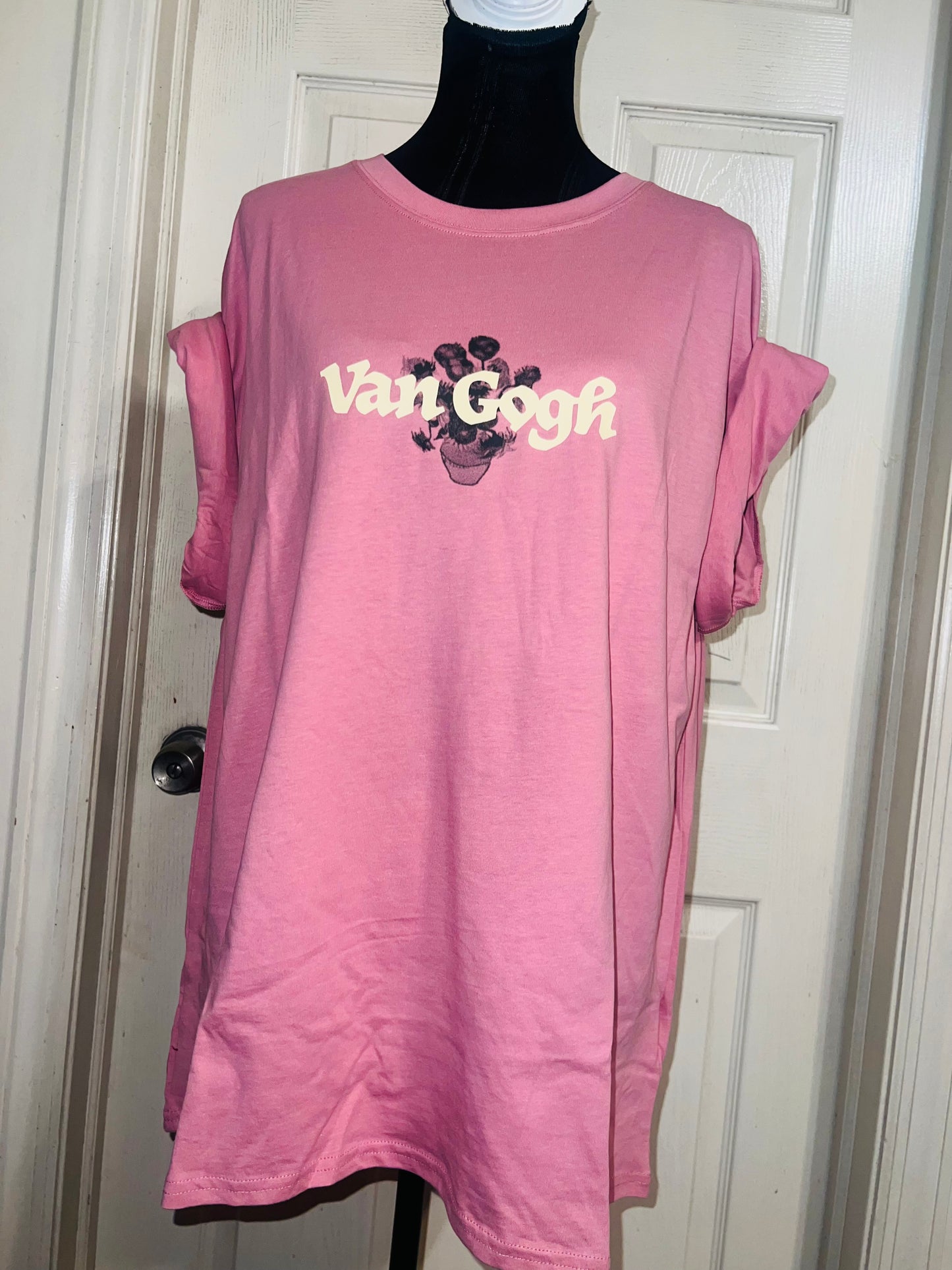 Vincent Van Gogh Double Sided Oversized Distressed Tee
