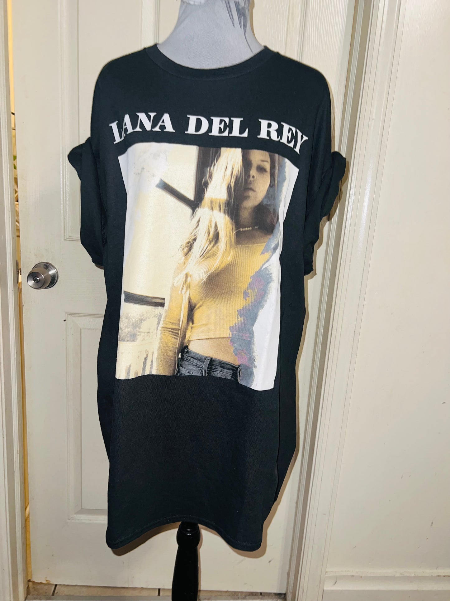 Lana Del Rey Oversized Distressed Tee