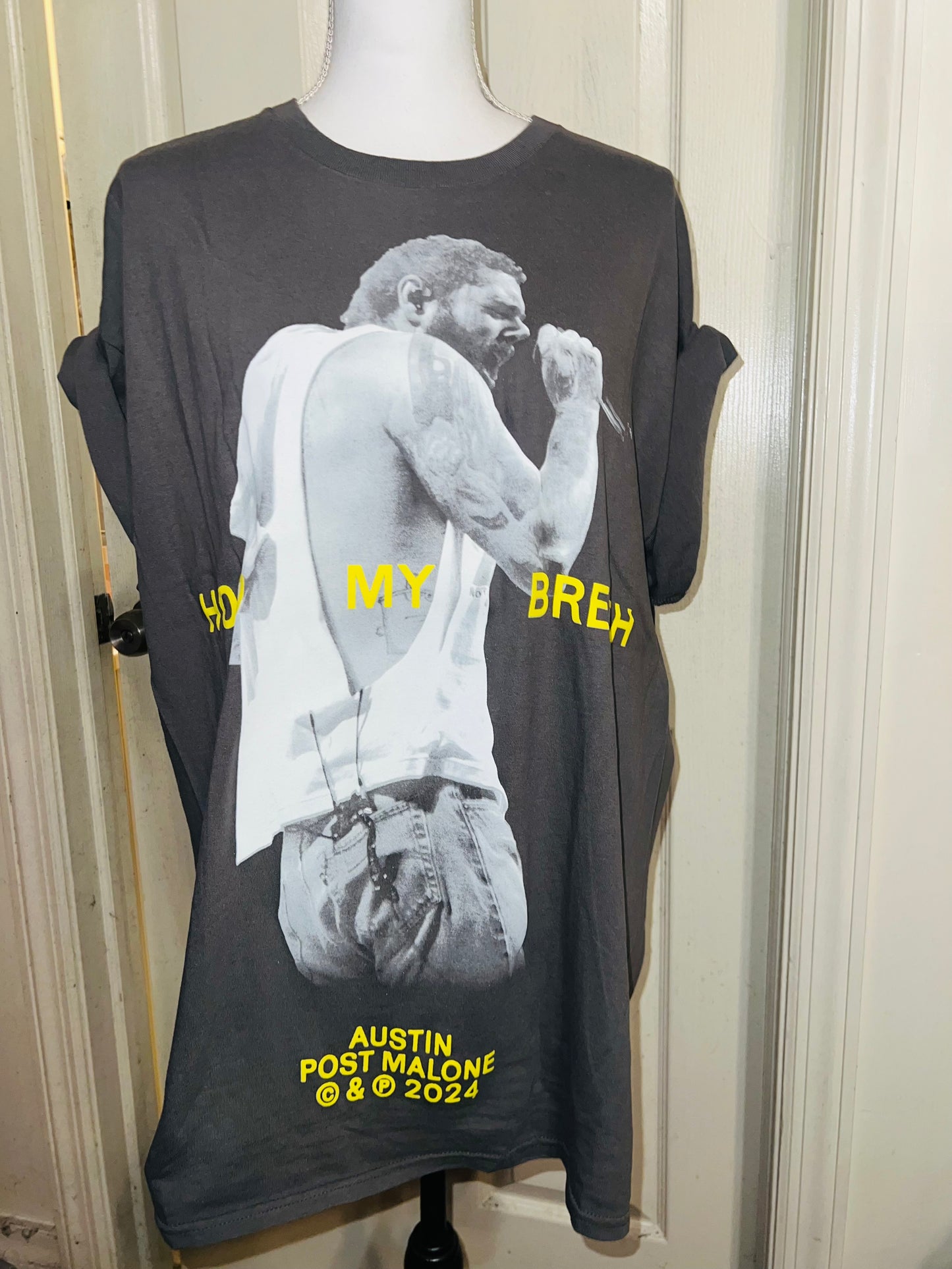 Post Malone Oversized Distressed T-Shirt