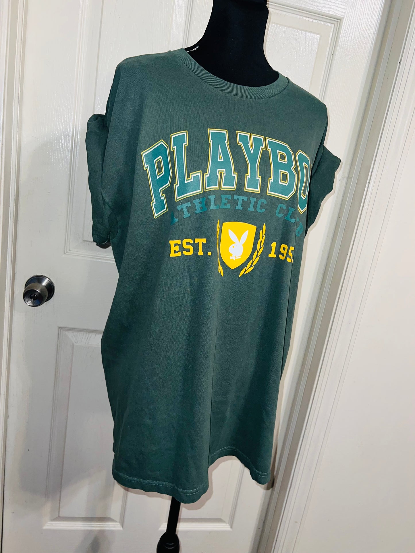 Playboy Oversized Distressed Tee