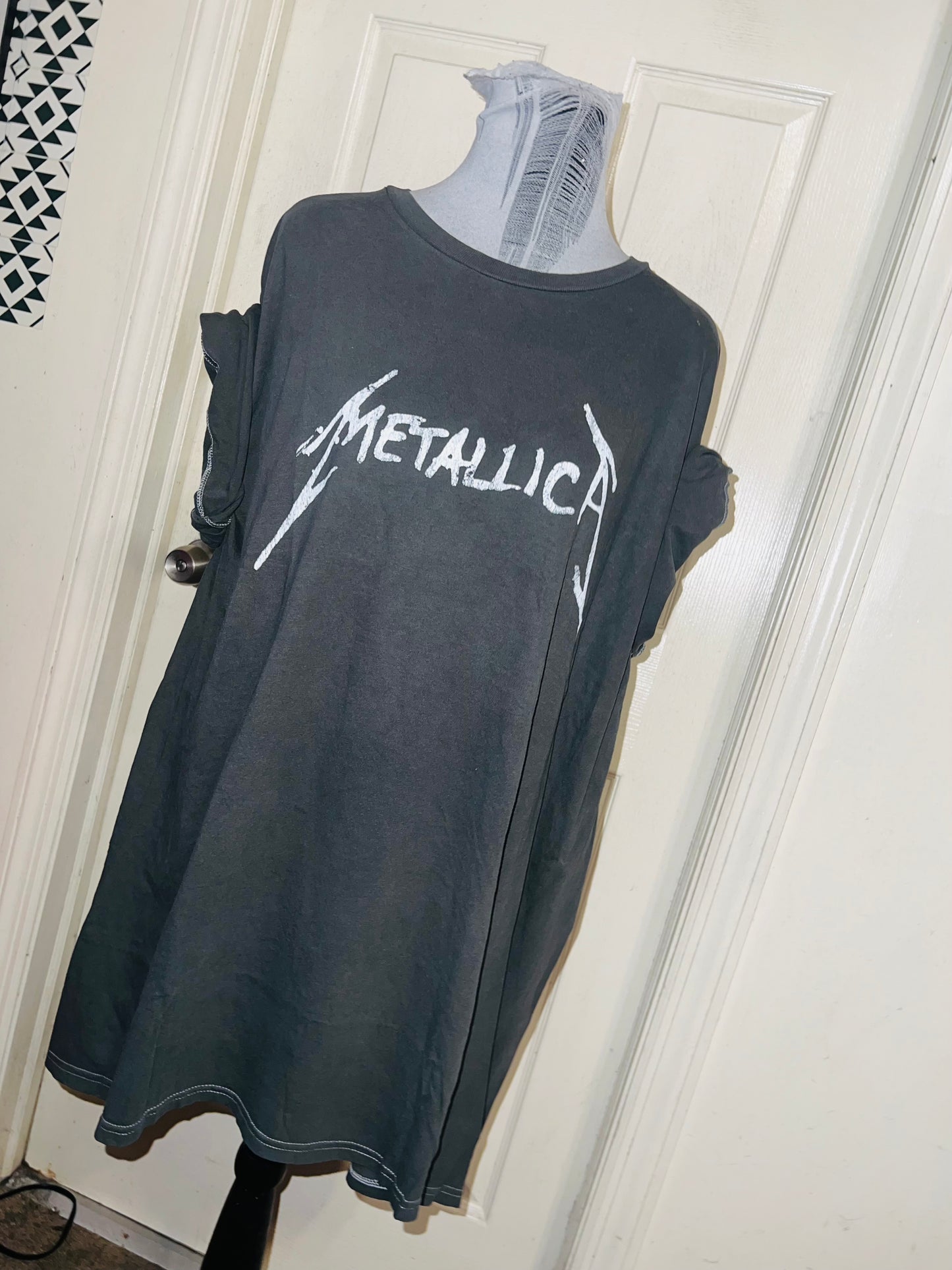 Metallica Double Sided Oversized Distressed Tee