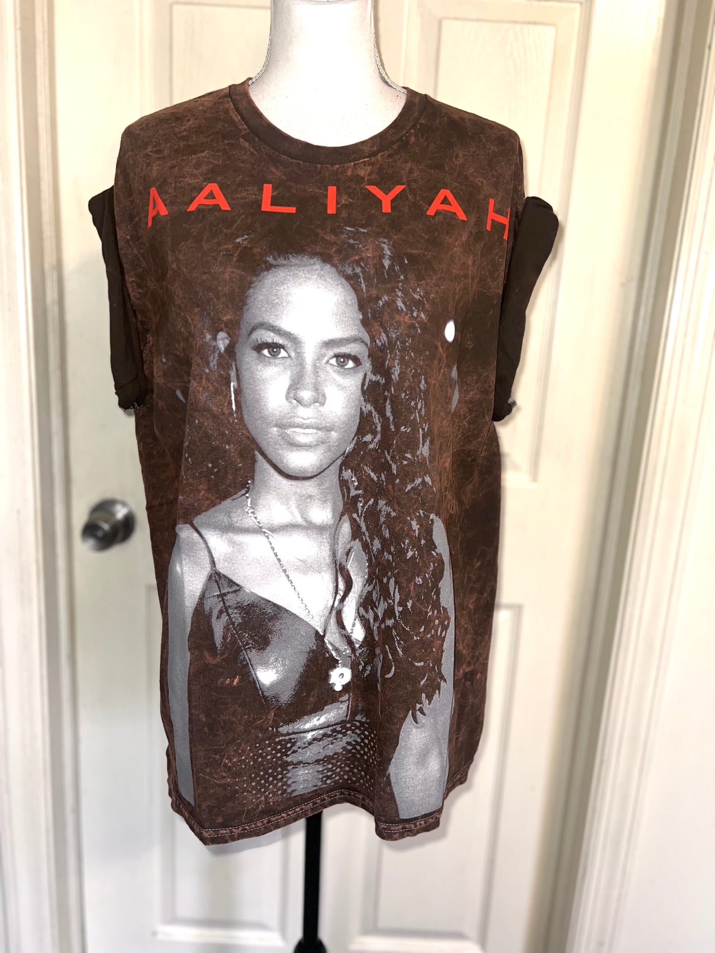Aaliyah Oversized Distressed Tee