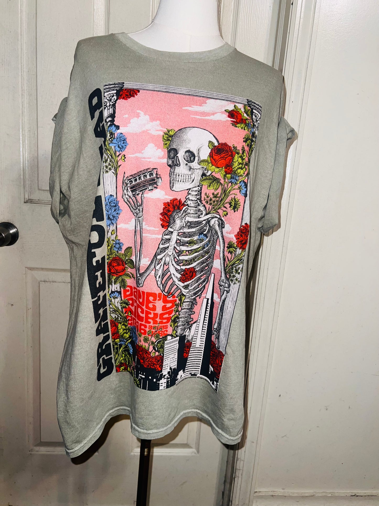 Grateful Dead Oversized Distressed Tee