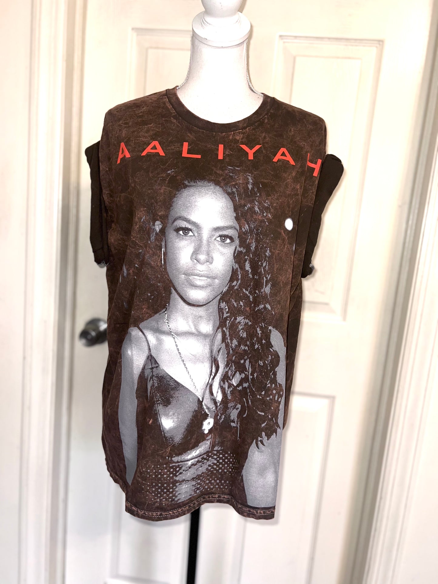 Aaliyah Oversized Distressed Tee