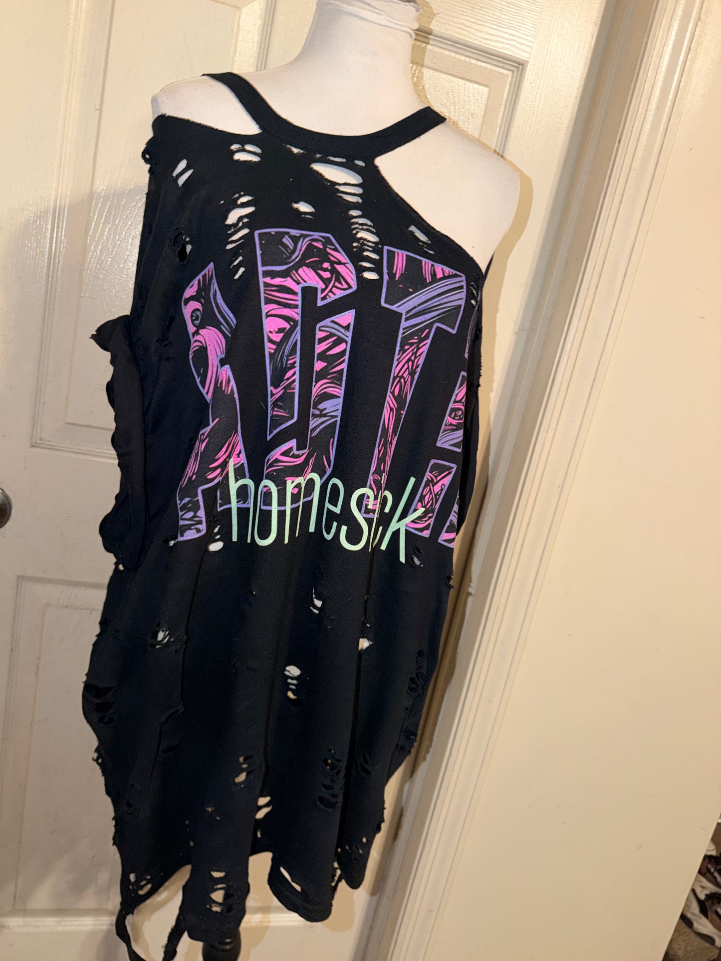 A Day to Remember Double Sided Oversized Distressed Tee