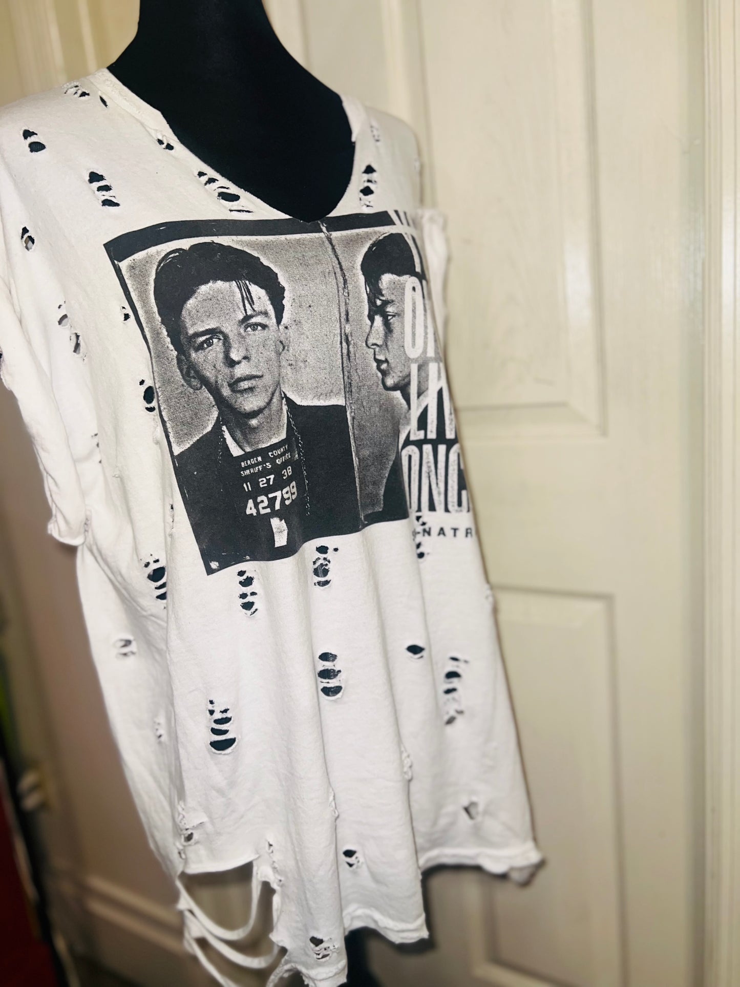 Frank Sinatra Oversized Distressed Tee