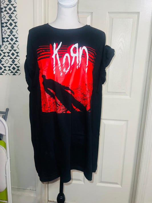Korn Oversized Distressed Tee