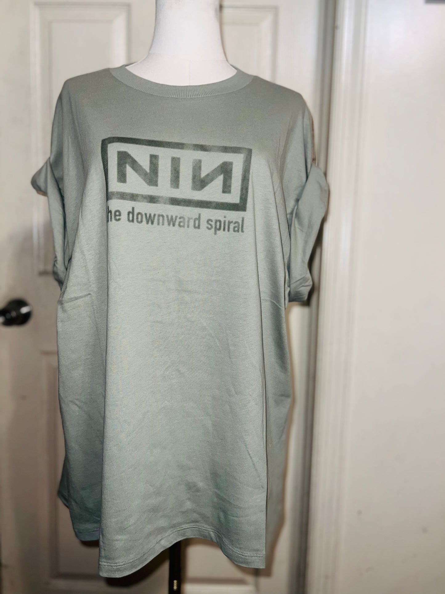 Nine Inch Nails Double Sided Oversized Distressed Tees