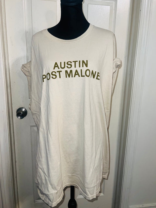 Post Malone Austin Double Sided Distressed Tee