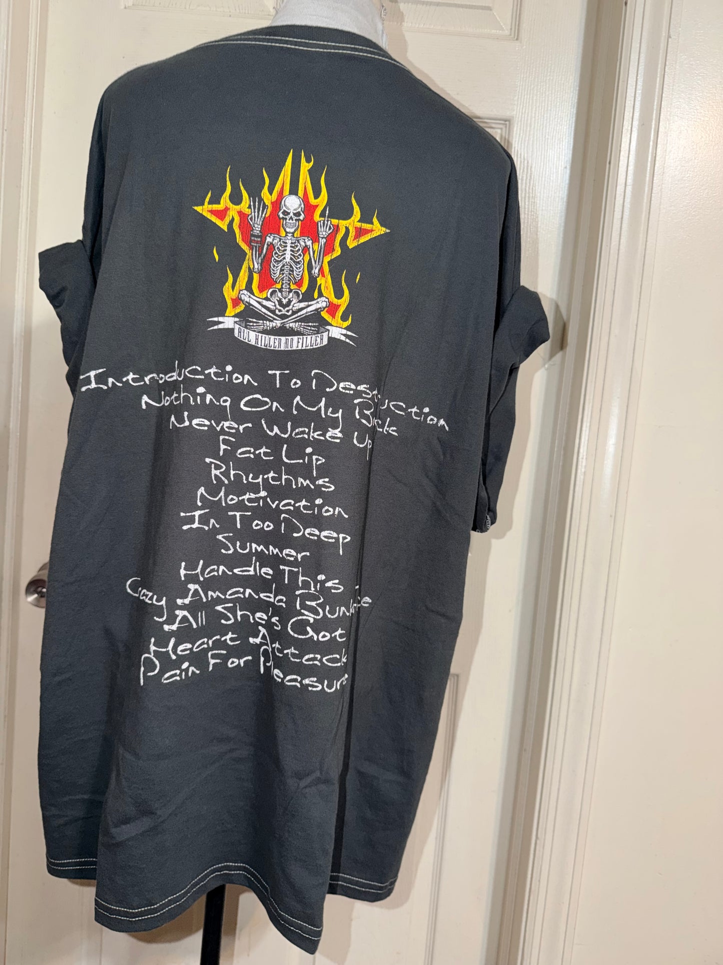 Sum 41 Double Sided Oversized Distressed Tee