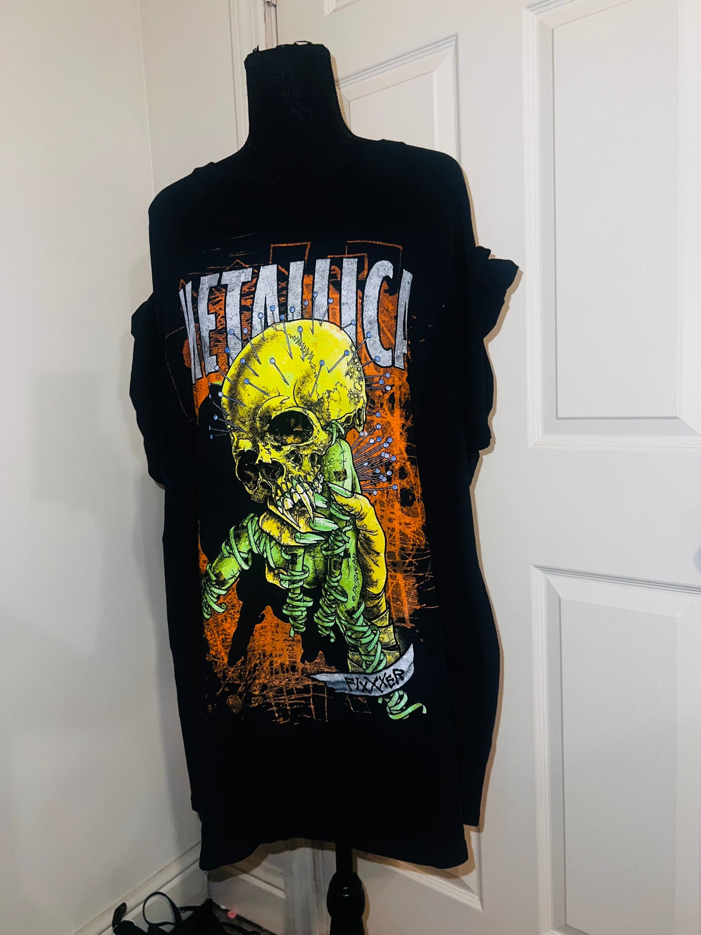 Metallica Fixxer Oversized Distressed Tee