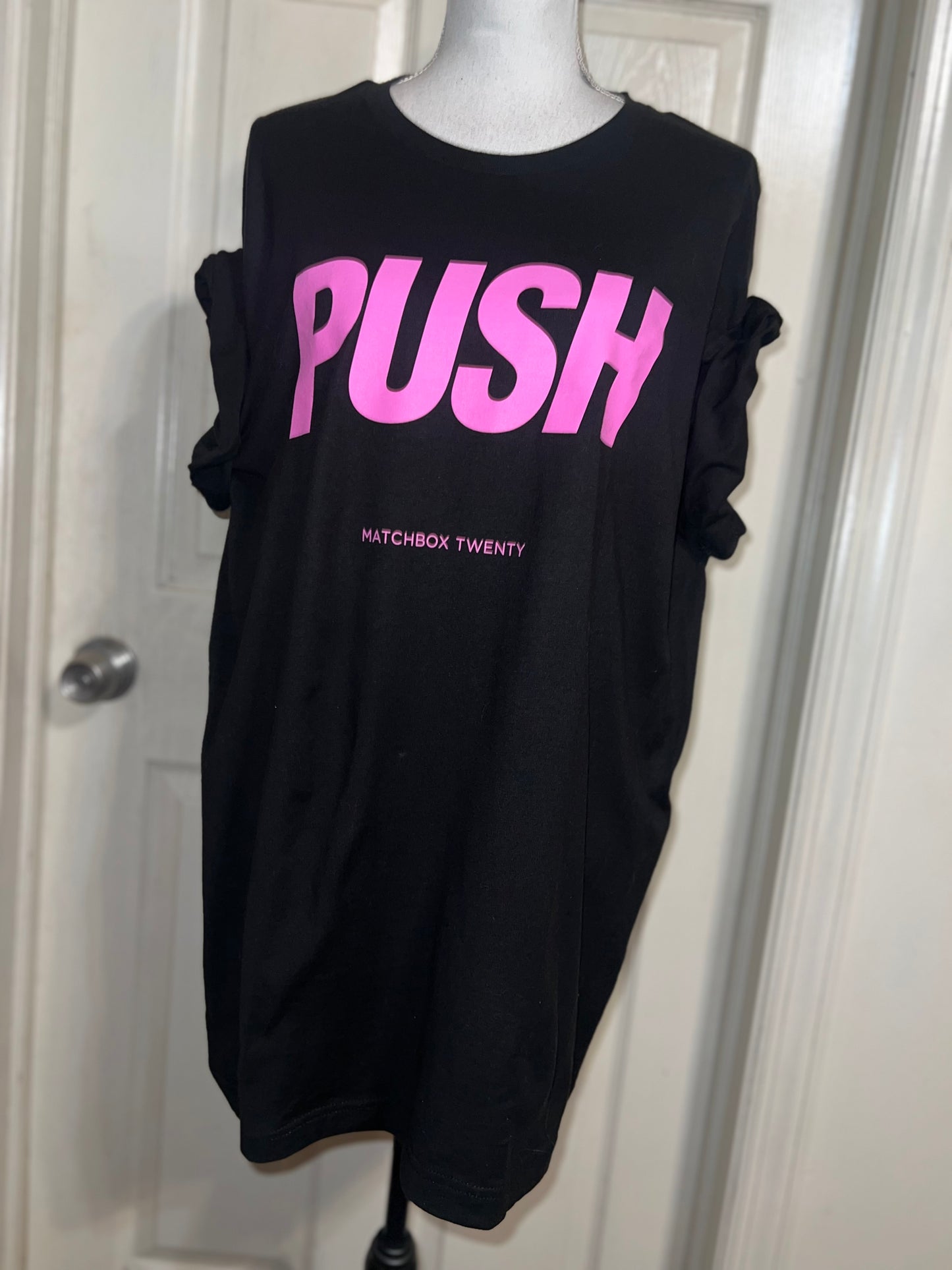 Matchbox Twenty Push Oversized Distressed Tee