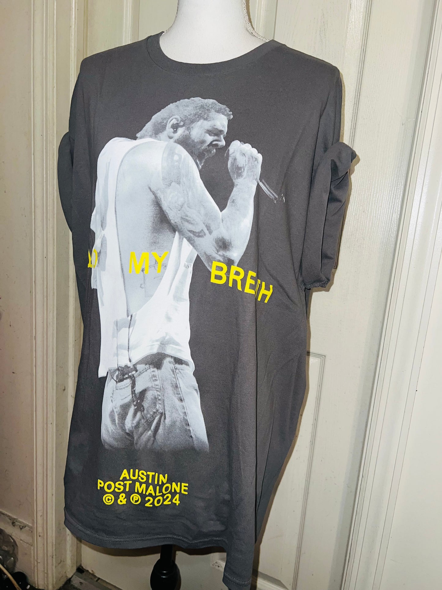 Post Malone Oversized Distressed T-Shirt