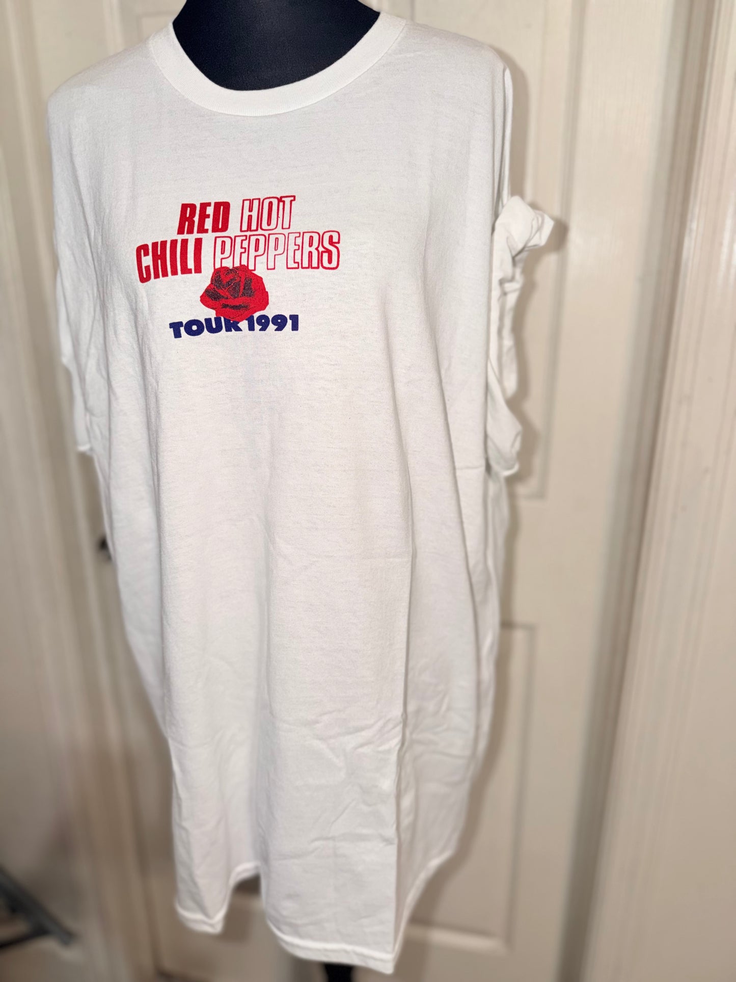 Red Hot Chili Peppers Double Sided Oversized Distressed Tee