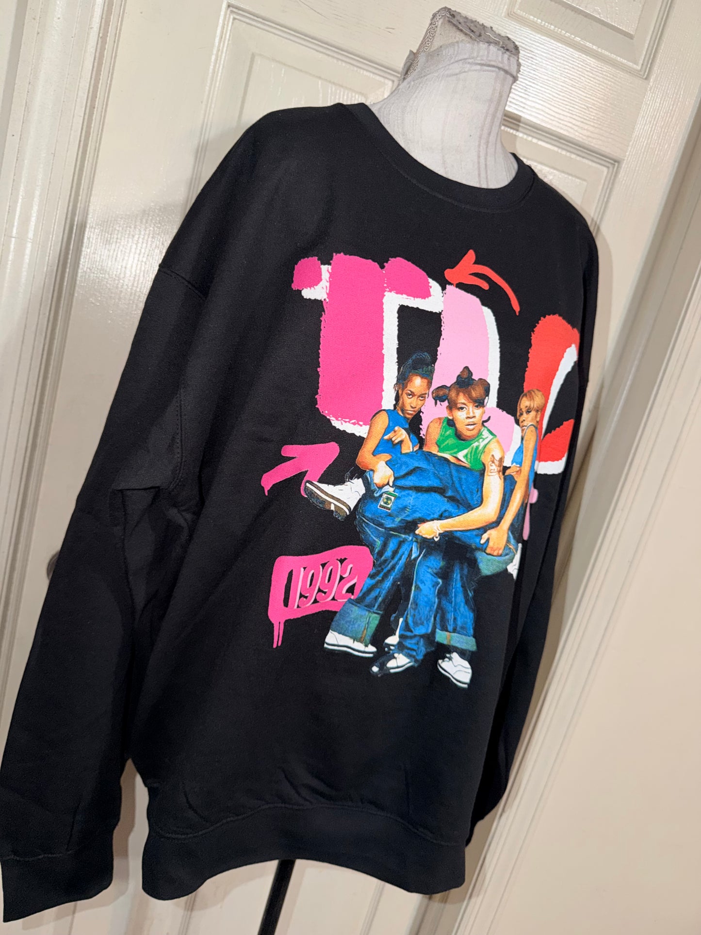 TLC Oversized Distressed Sweatshirt