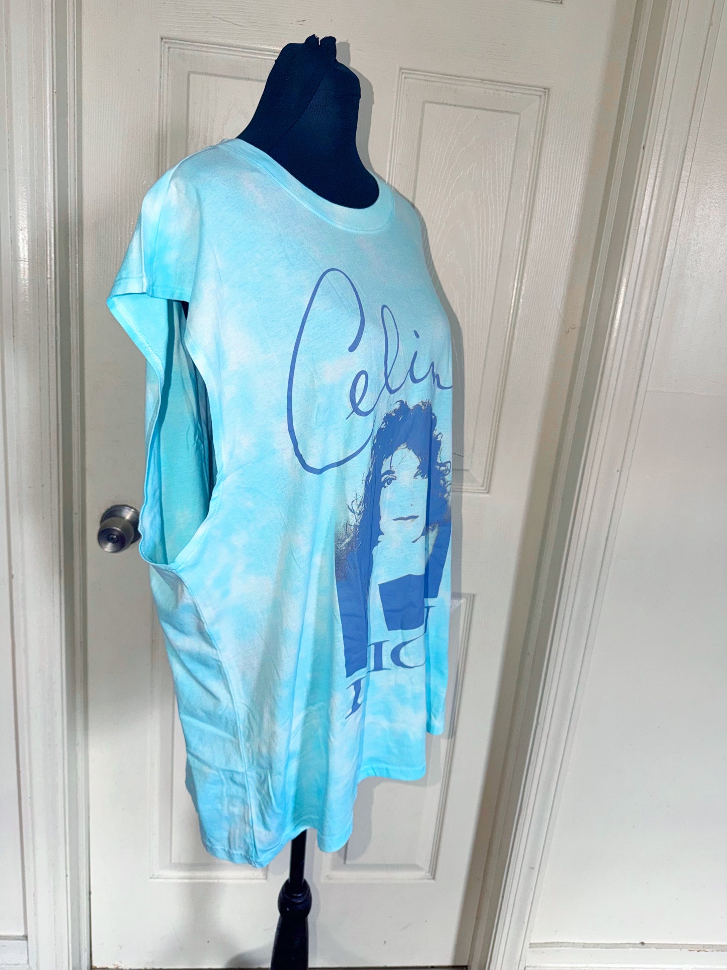 Celine Dion Oversized Distressed Tank