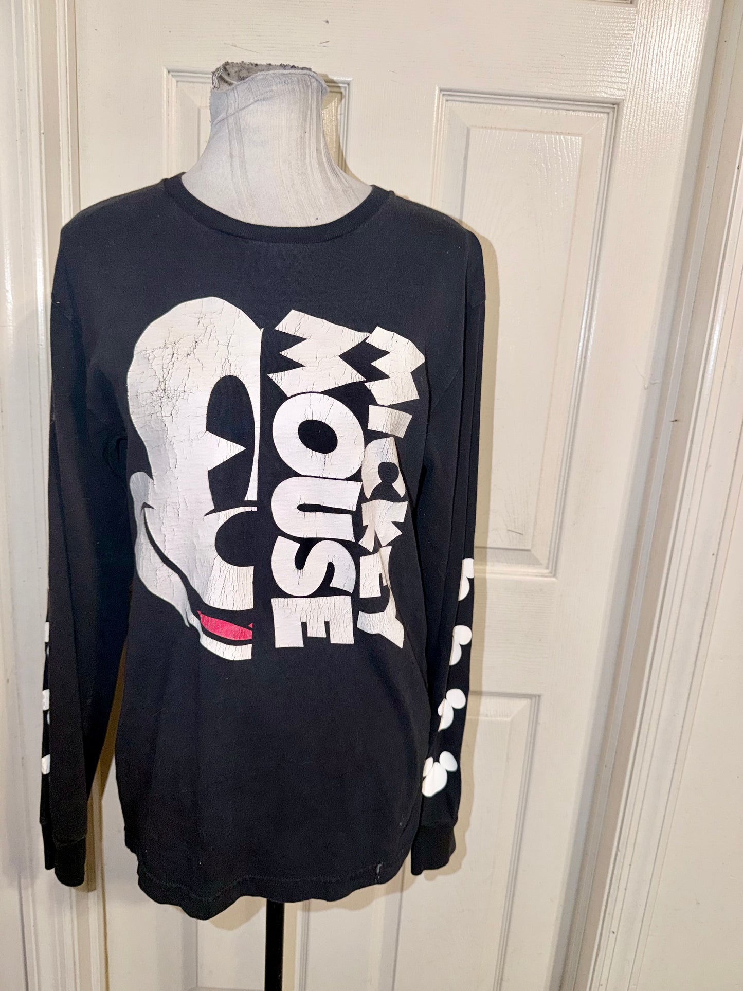 Mickey Mouse Vintage Oversized Long Sleeve Tee