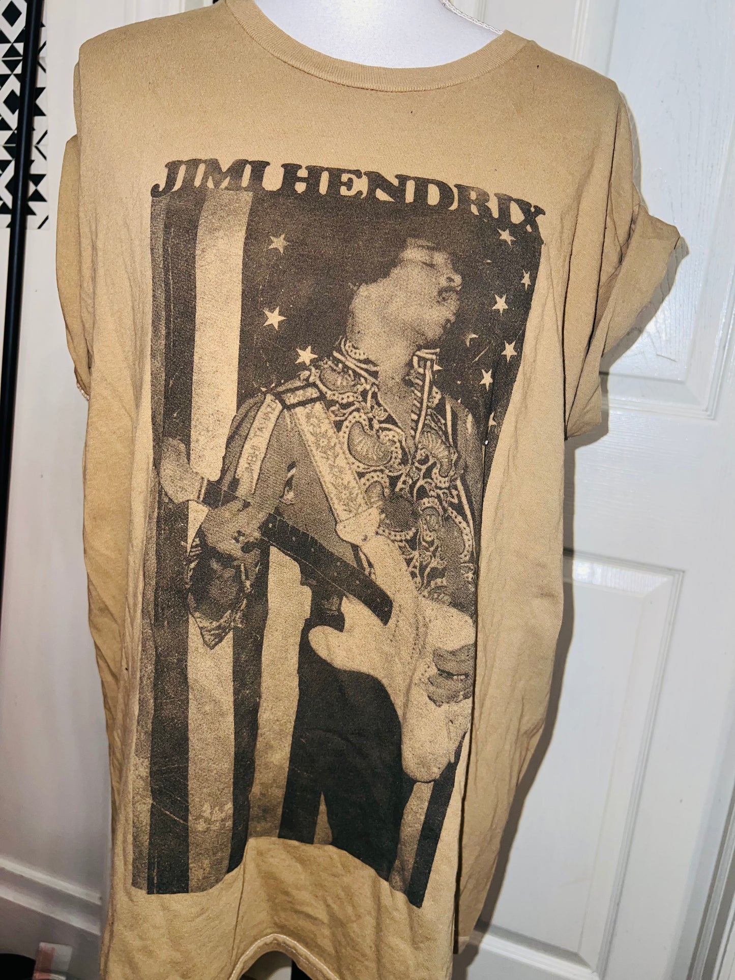 Jimi Hendrix Oversized Distressed Tee