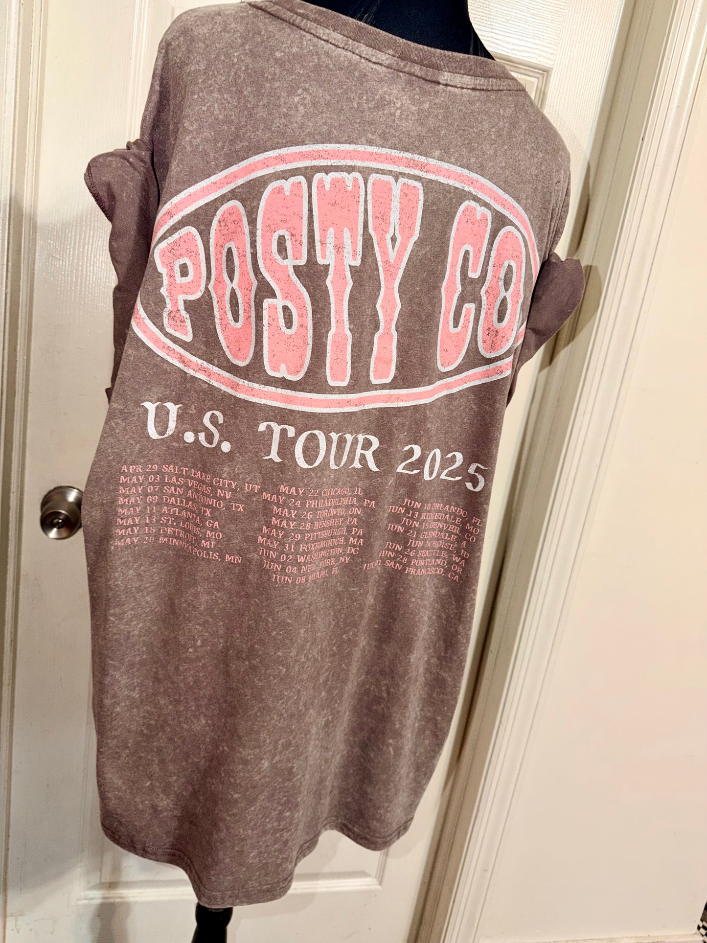 Post Malone Double Sided Oversized Distressed Tee