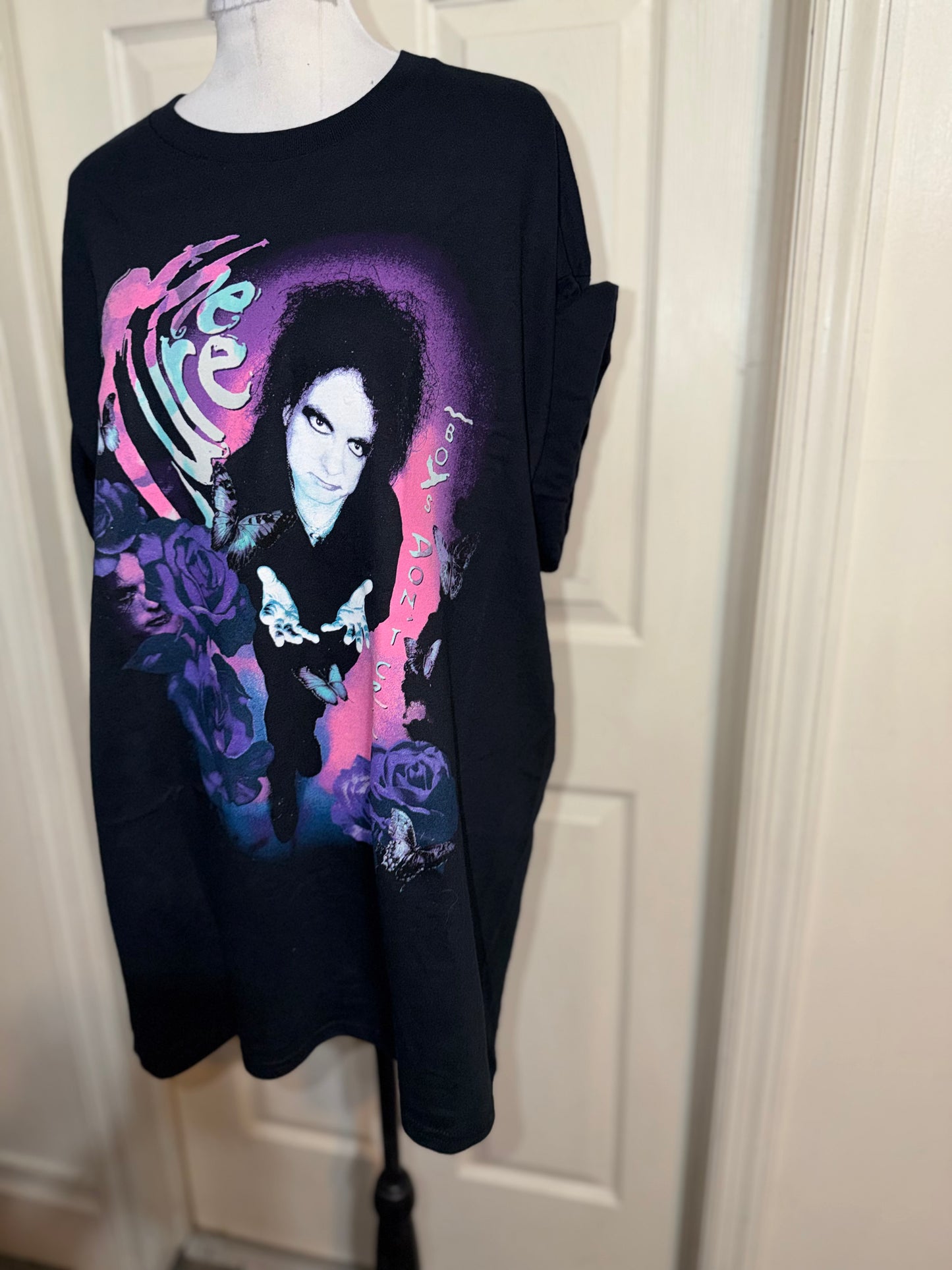 The Cure Double Sided Oversized Distressed Tee