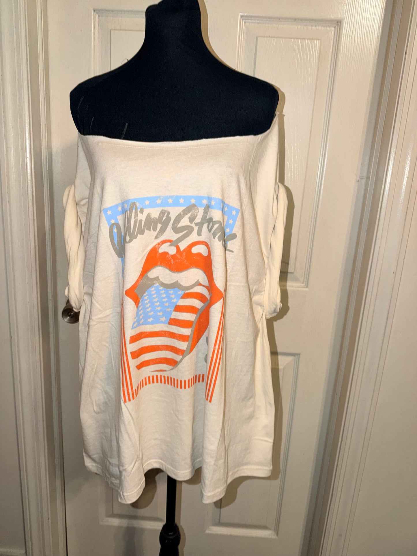 The Rolling Stones OFTS Oversized Distressed Tee