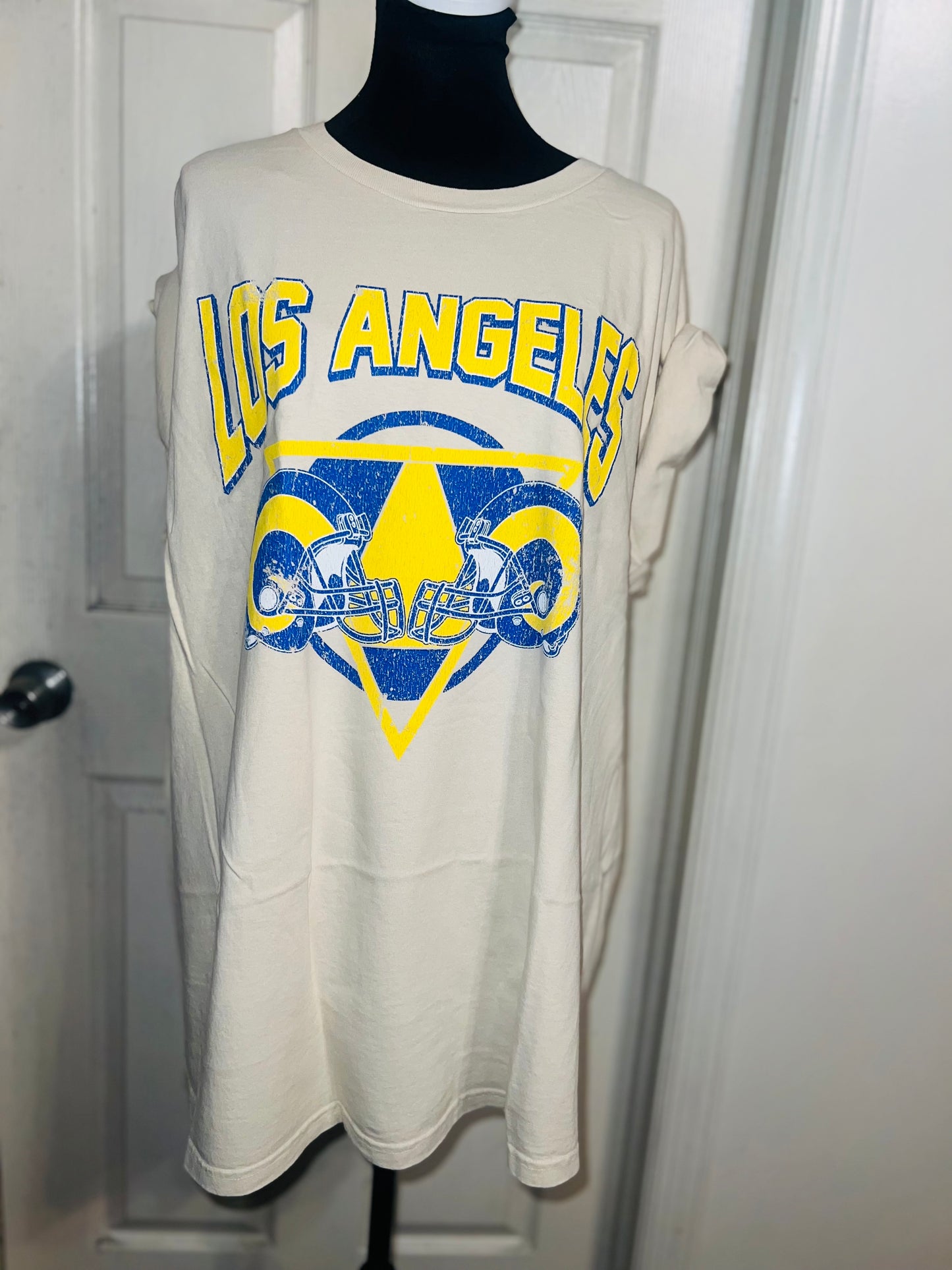 Los Angeles Chargers Oversized Distressed Tee