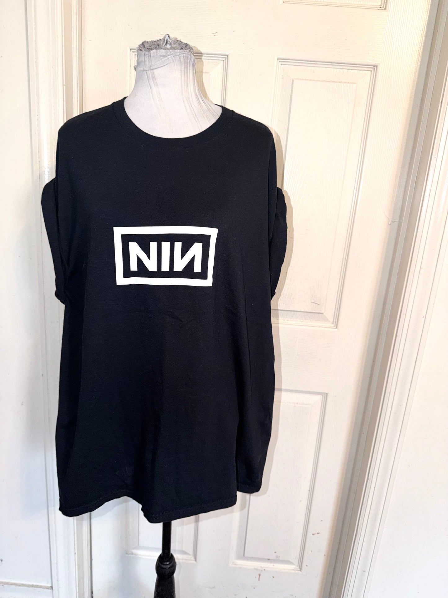 Nine Inch Nails Double Sided Oversized Distressed Tee