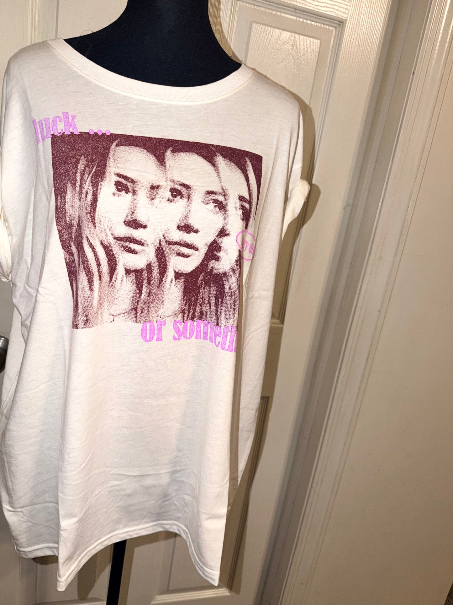 Hilary Duff Distressed Tee
