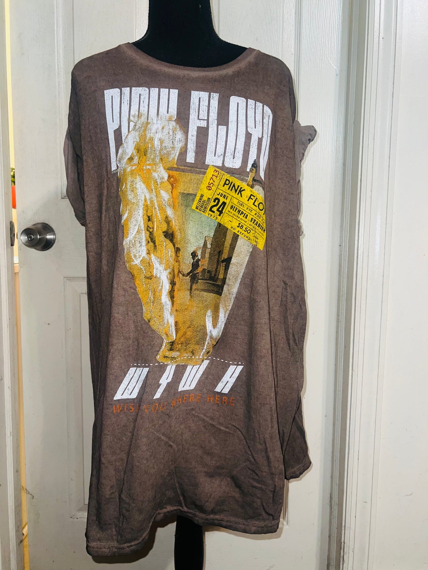 Pink Floyd Double Sided Oversized Distressed Tee