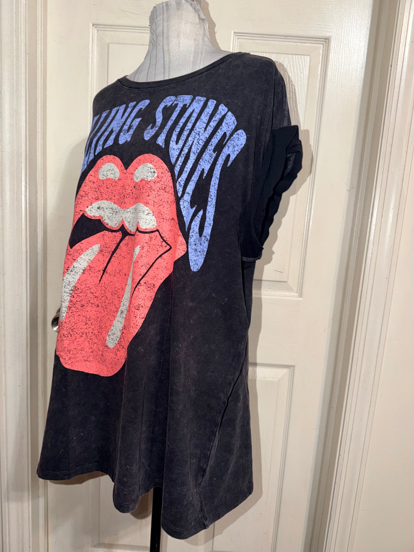 The Rolling Stones Double Sided Oversized Distressed Tee