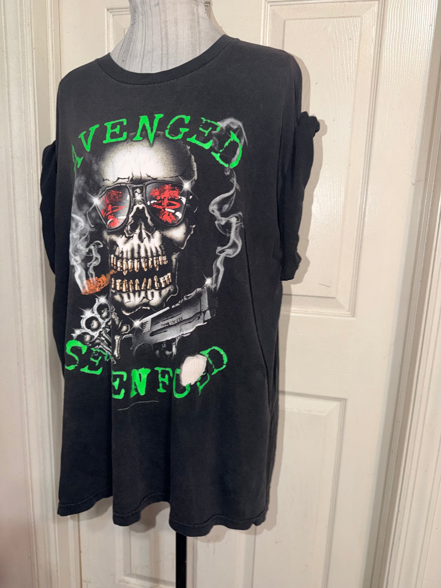 Avenged Sevenfold Vintage Oversized Distressed Tee