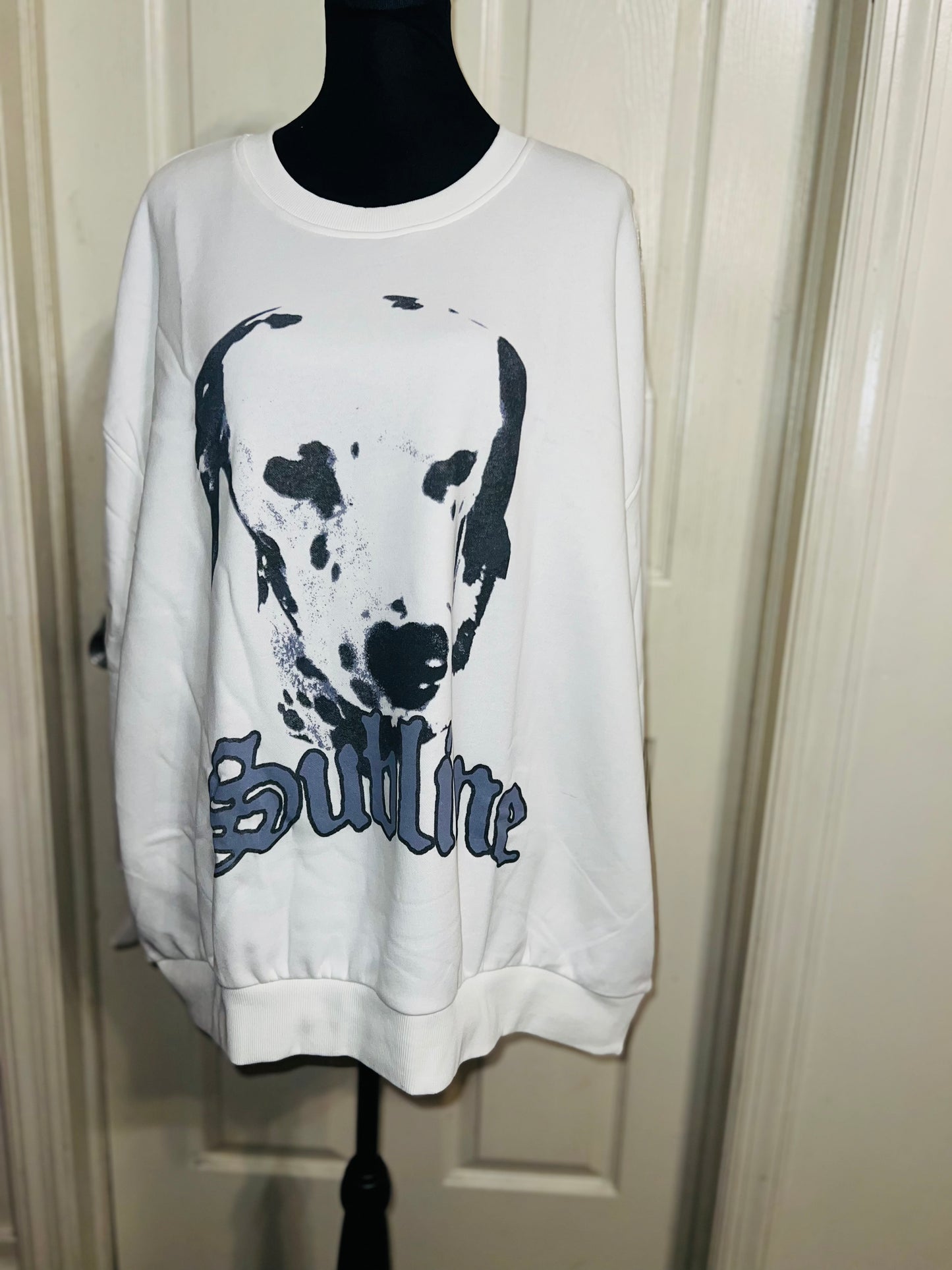 Sublime Oversized Distressed Sweatshirt