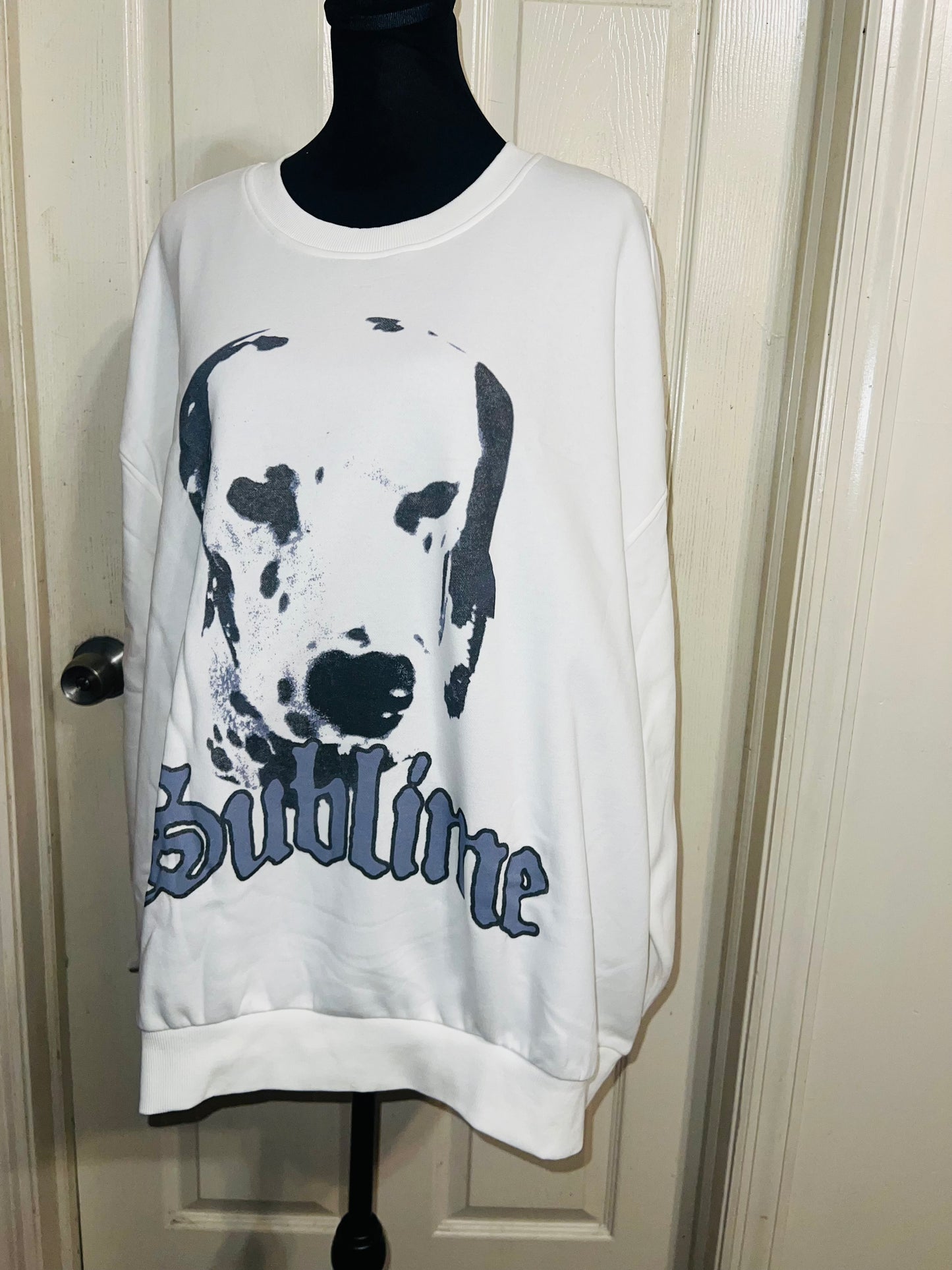 Sublime Oversized Distressed Sweatshirt