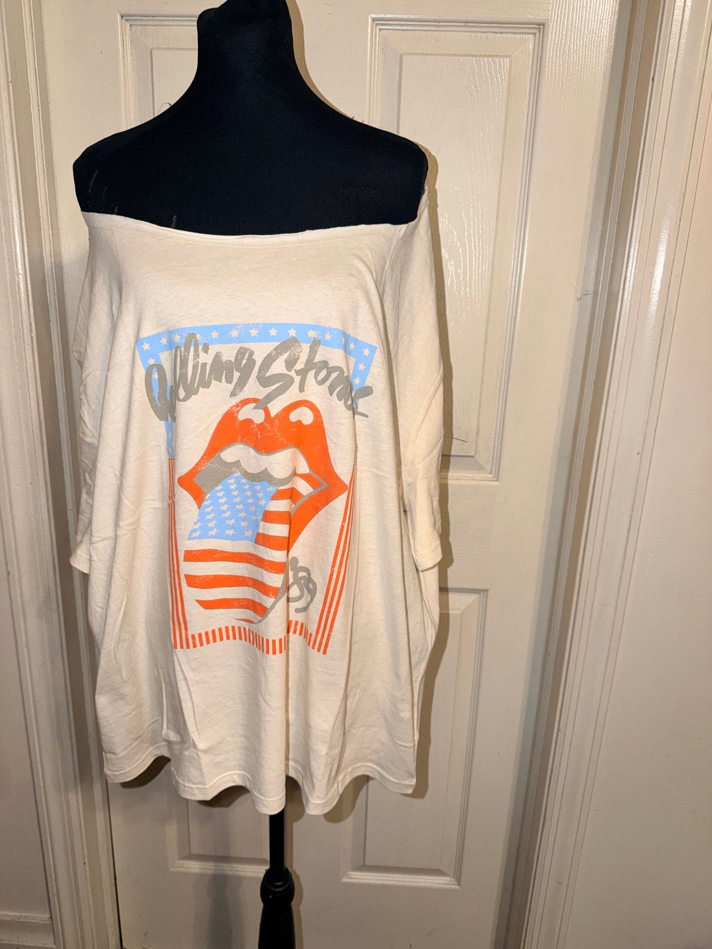 The Rolling Stones OFTS Oversized Distressed Tee