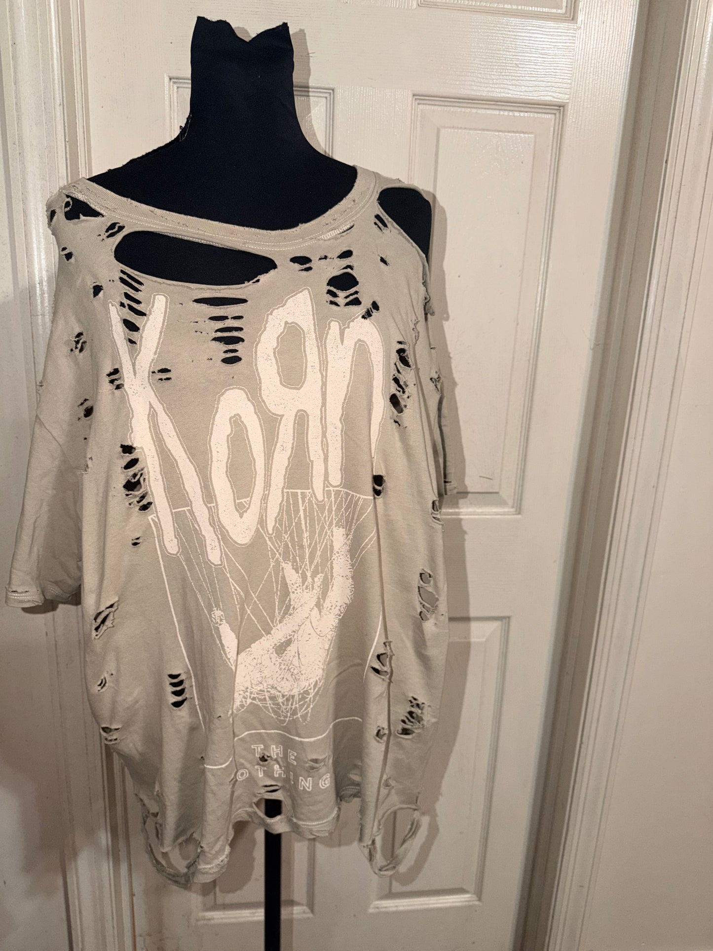 Korn Oversized Distressed Tee