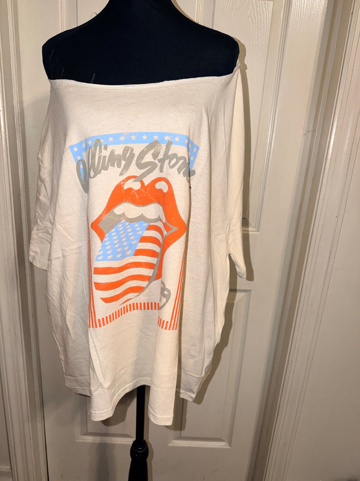 The Rolling Stones OFTS Oversized Distressed Tee