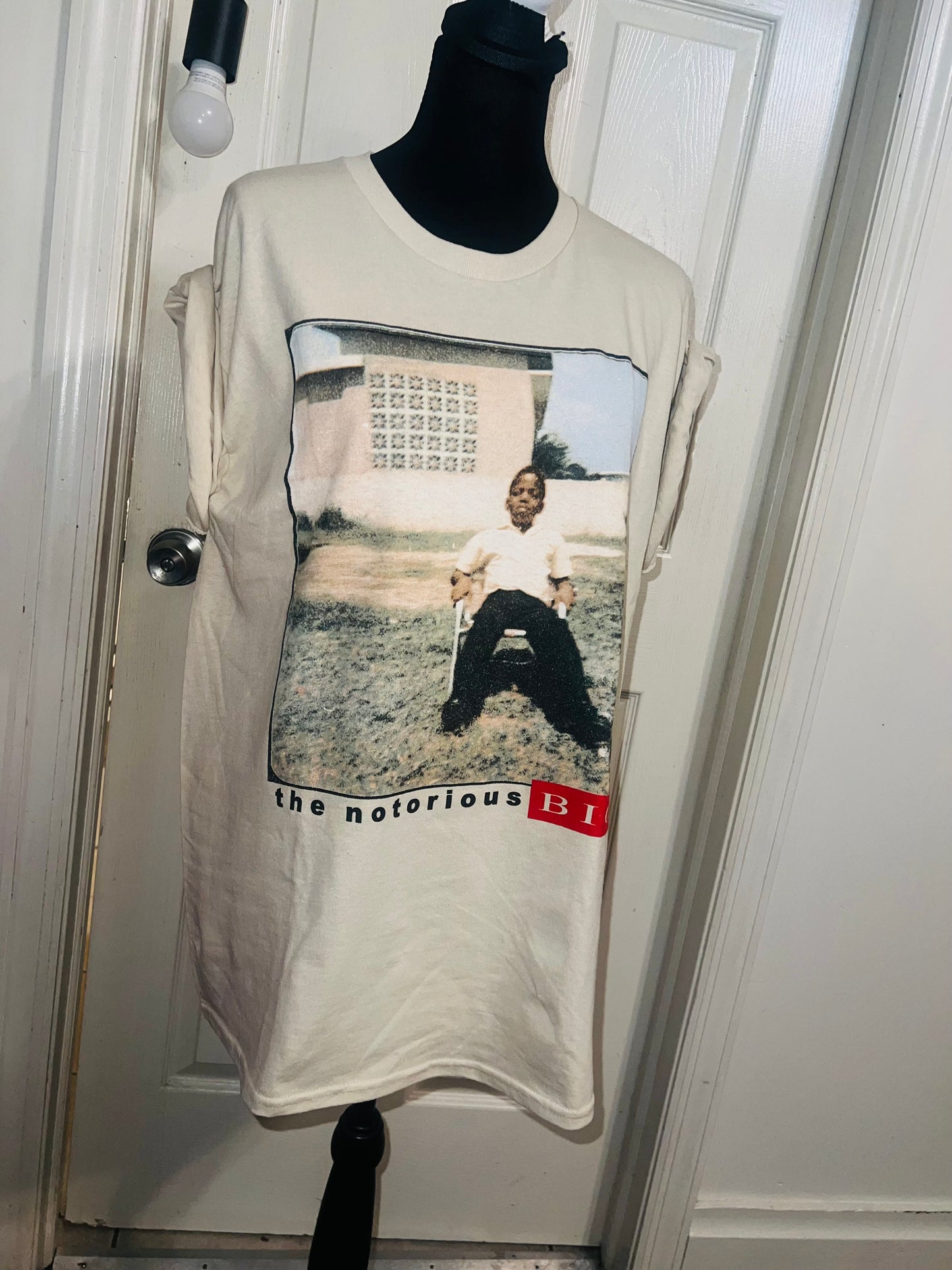 Notorious BIG Oversized Distressed Tee