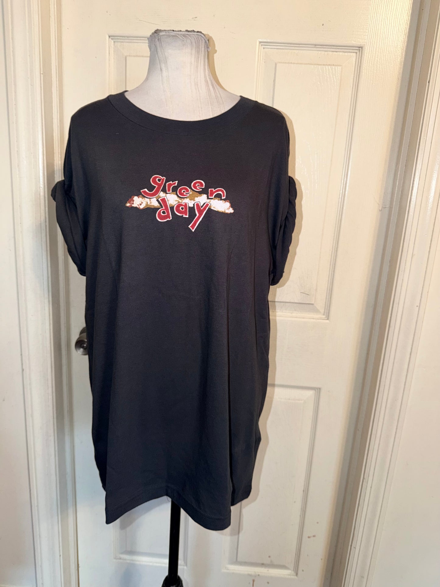Green Day Double Sided Oversized Tee