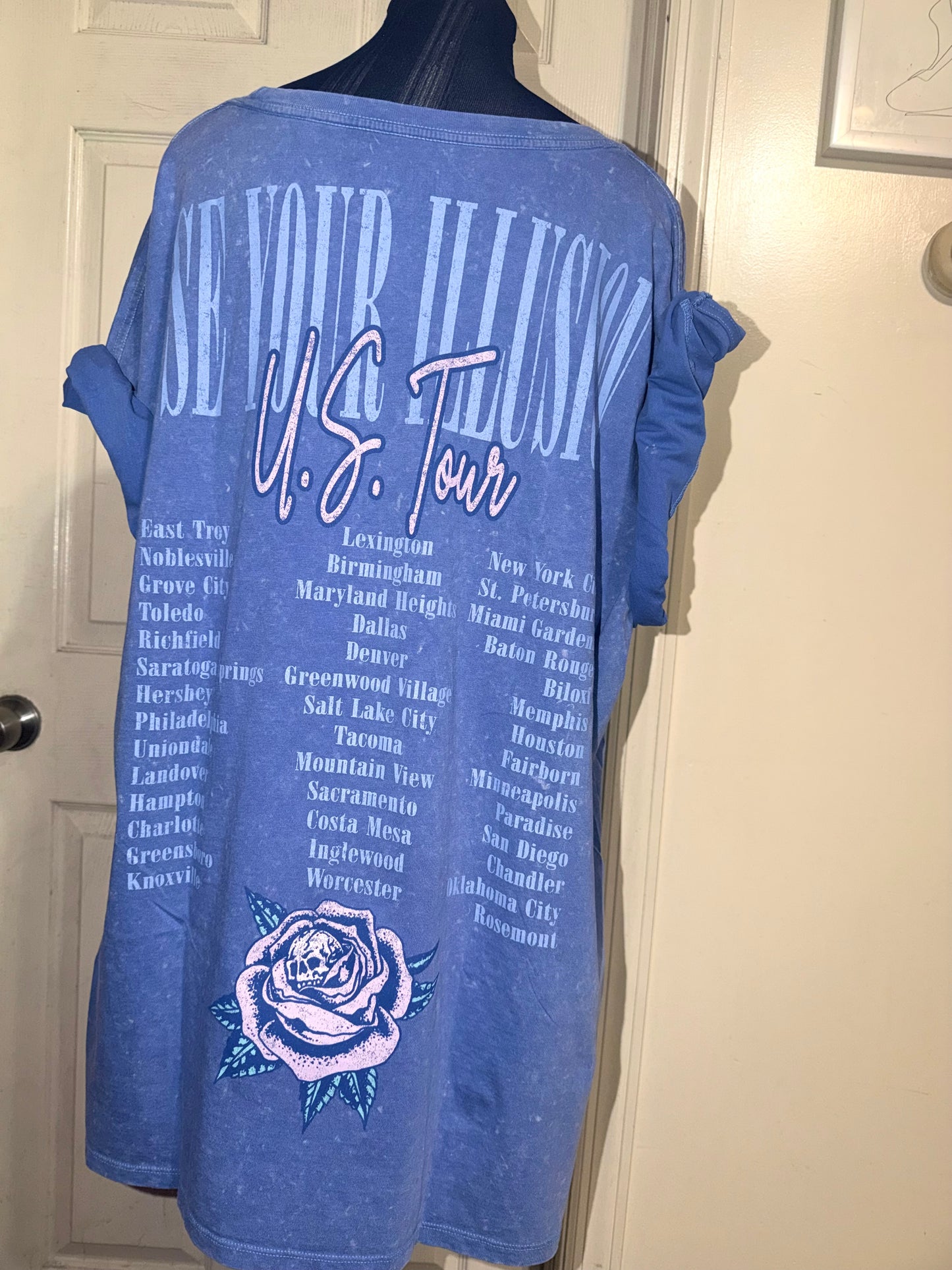 Guns N’ Roses Double Sided Oversized Distressed Tee