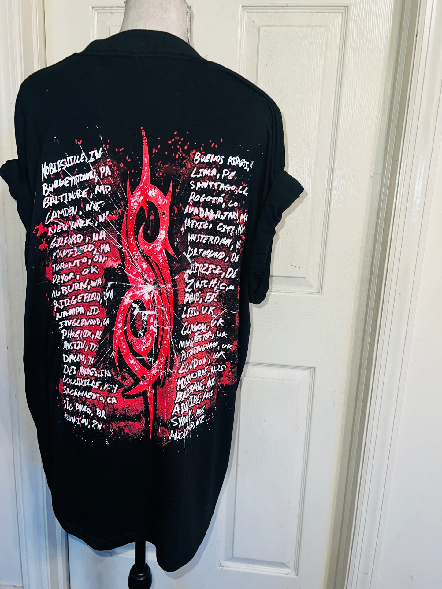 Slipknot Double Sided Oversized Distressed Tee